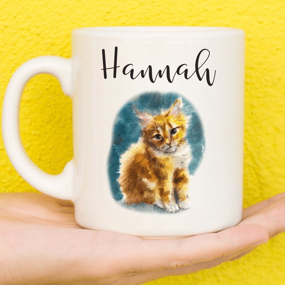 Cat Mug Personalised Cat Gifts For Cat Lovers Gifts For Women & Girls Gifts