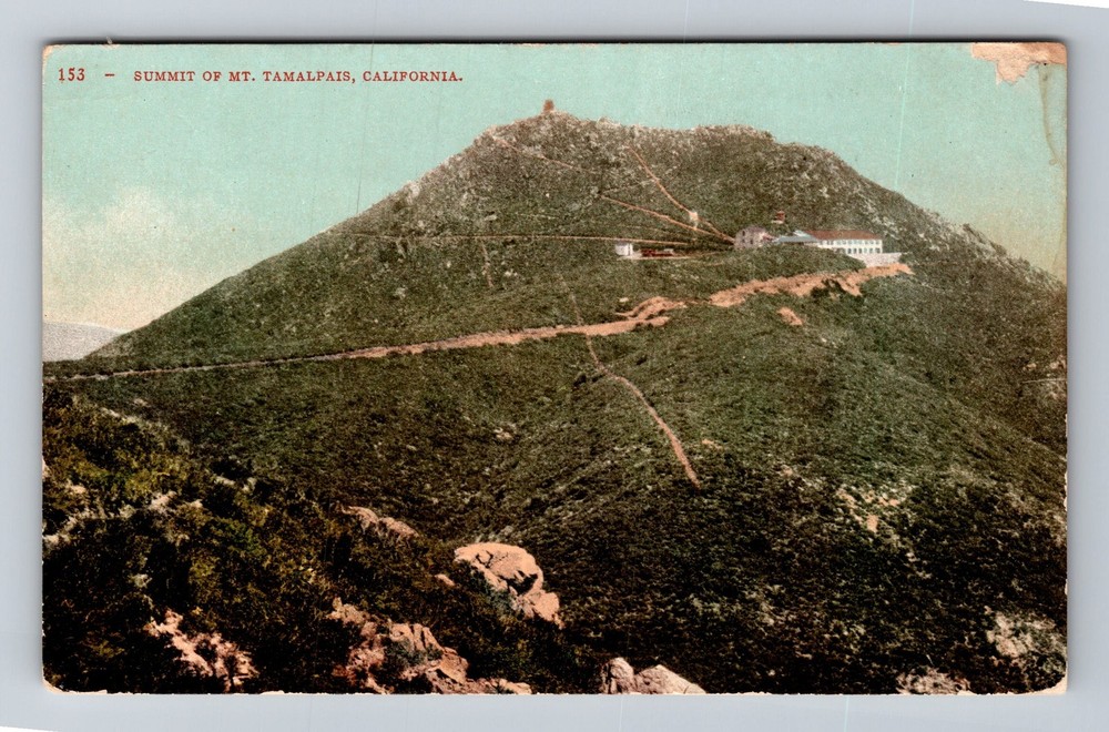 Mt Tamalpais CA-California Summit Of Mountain Vintage Postcard