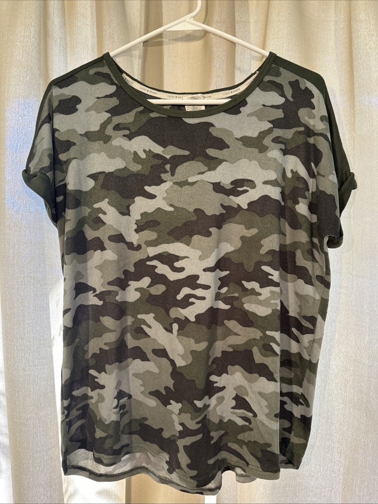 Lucky Brand Women’s Camo Top