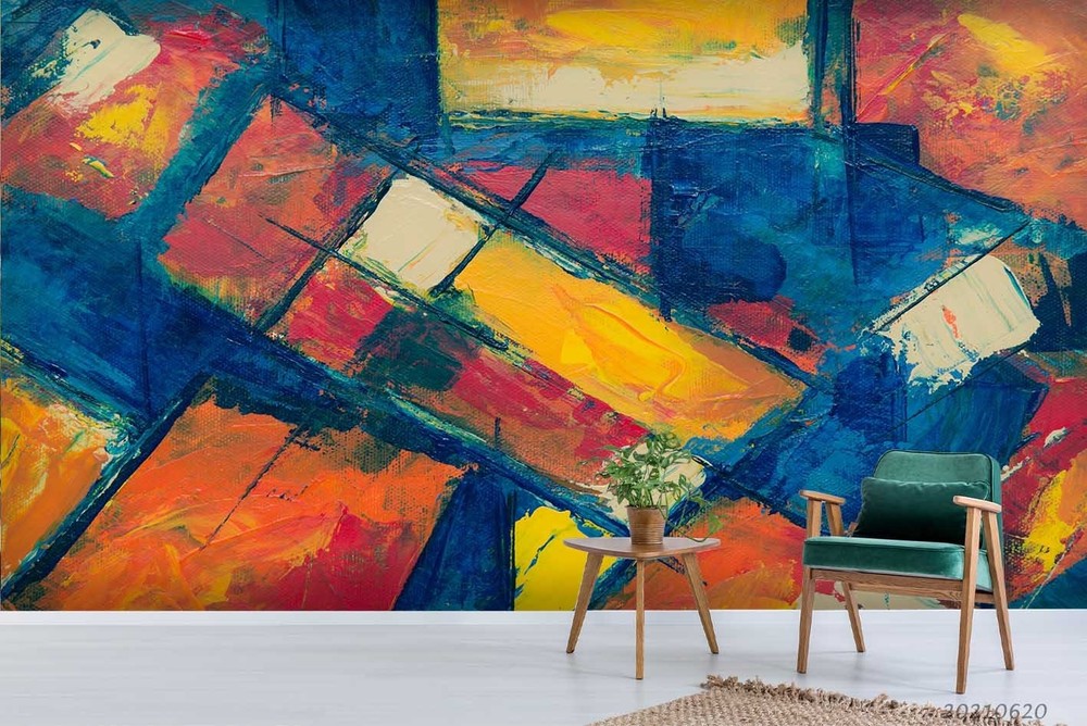 3D Abstract Oil Painting Wall Murals Wallpaper Murals Wall Sticker