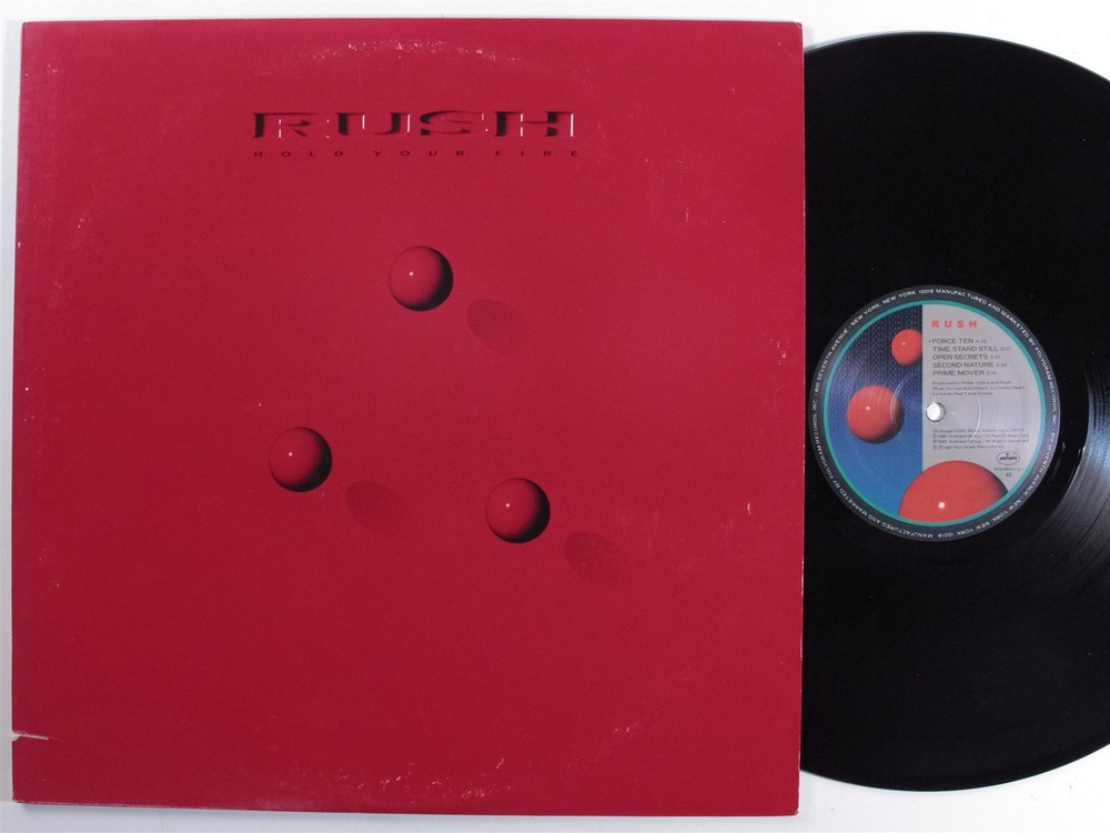 RUSH Hold Your Fire MERCURY LP VG++ d