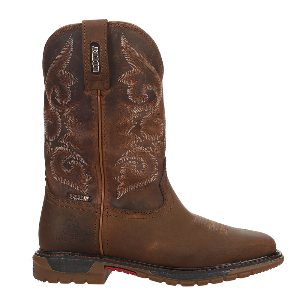 Rocky Original Ride Flx Waterproof Soft Toe Work  Womens Brown Work Safety Shoes
