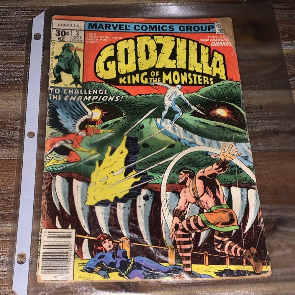 Marvel Godzilla King of the Monsters #3 1977 Vintage Comic Book Bronze Age