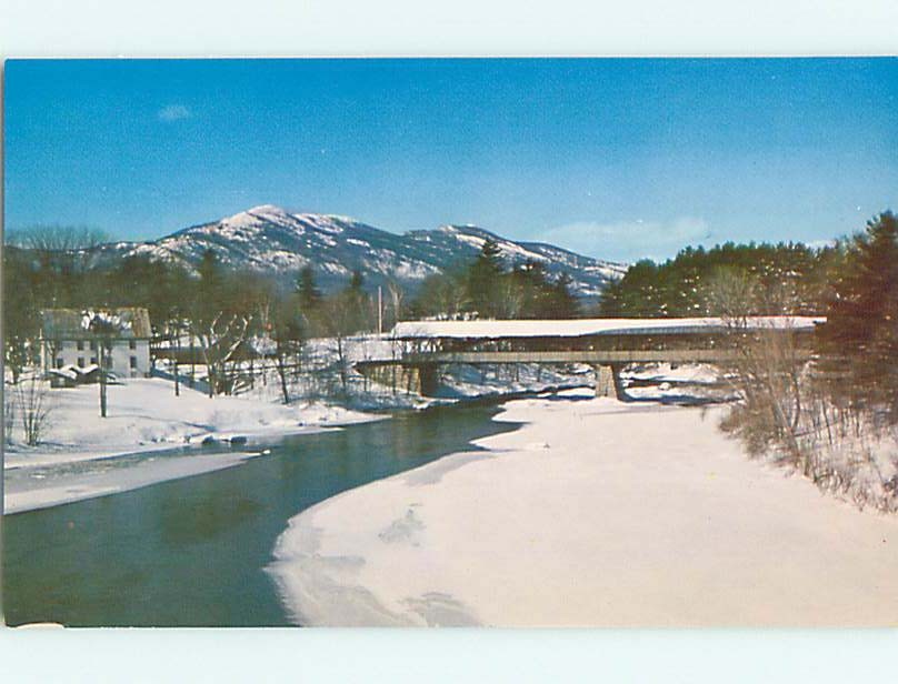 Unused Pre-1980 HOUSE & COVERED BRIDGE Conway New Hampshire NH : 60k cards t7611