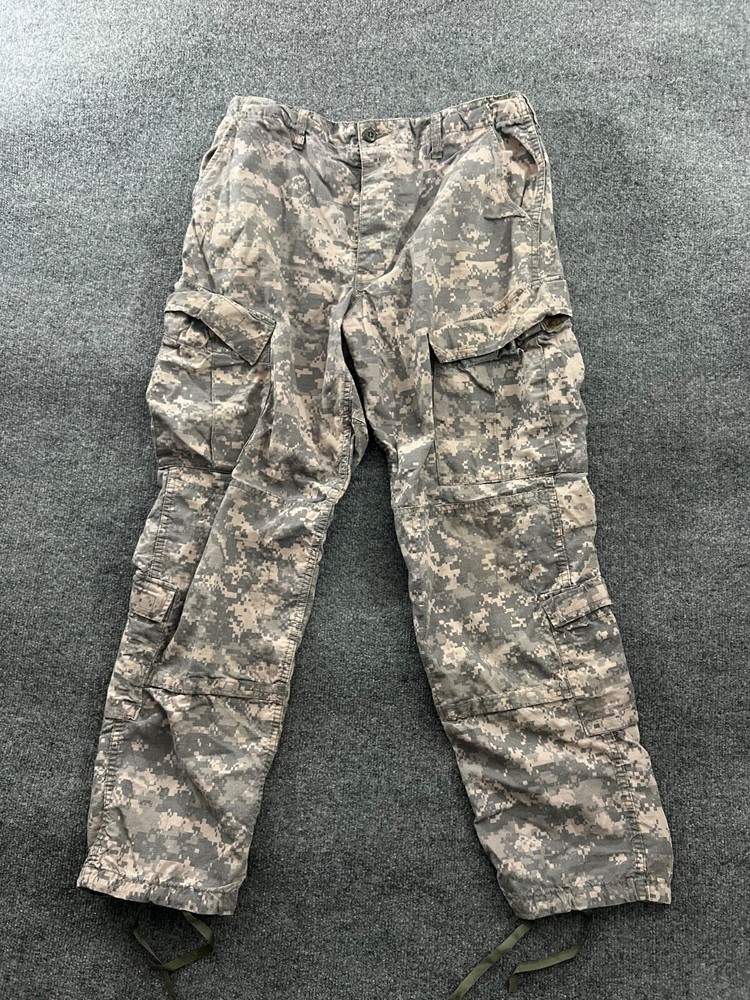 US Army ACU Digital Camo Field Pants Men's Medium Regular Drawstring Military Tactical Trousers