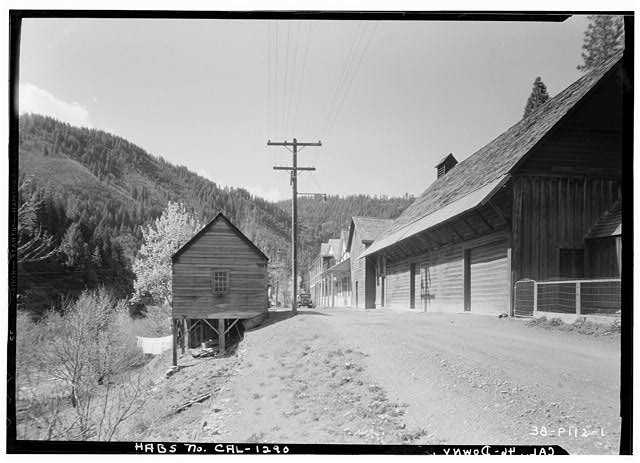 Main Street,Commercial Buildings,Downieville,Sierra County,California,CA,HABS,3