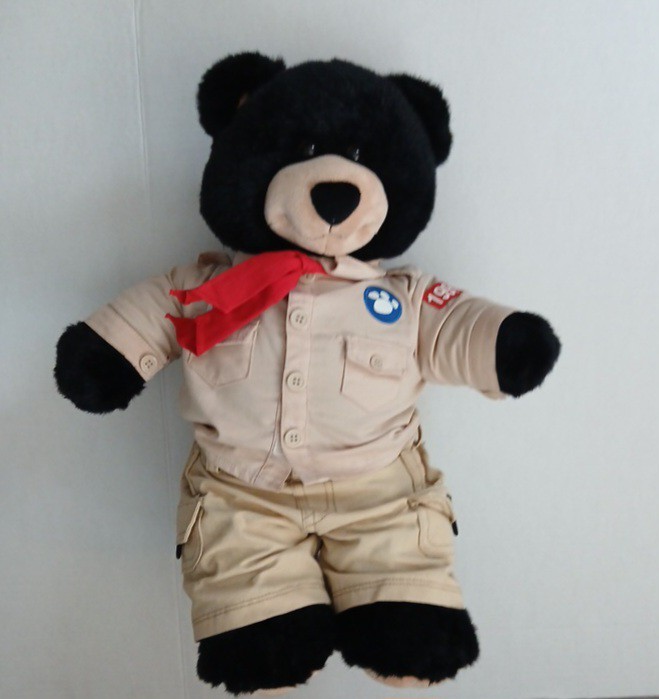 Build A Bear Black Teddy Bear Plush Stuffed Animal
