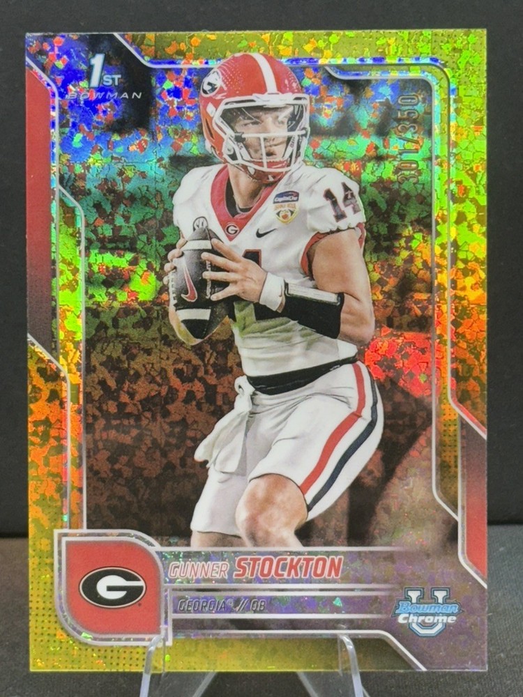 2025 Bowman University Chrome Gunner Stockton Yellow Mini Diamond Reftor /350