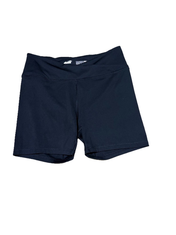 Avia Womens Black Bike Shorts Size M 8-10 High Rise Athletic Workout