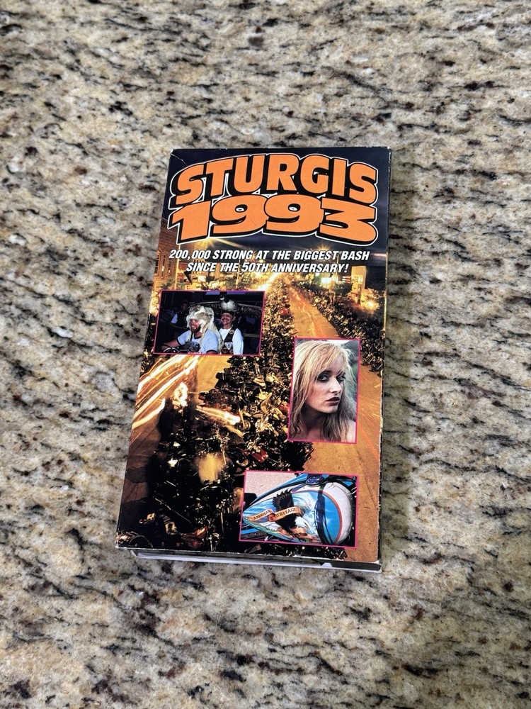 STURGIS 1993 Big Sky Video VHS Motorcycle Bash Miss Buffalo Chip Contest / Races