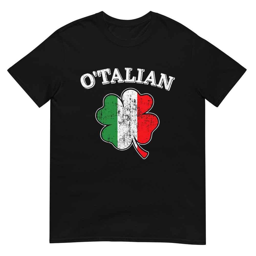 Italian Shamrock & Flag St Patrick's Day T-Shirt