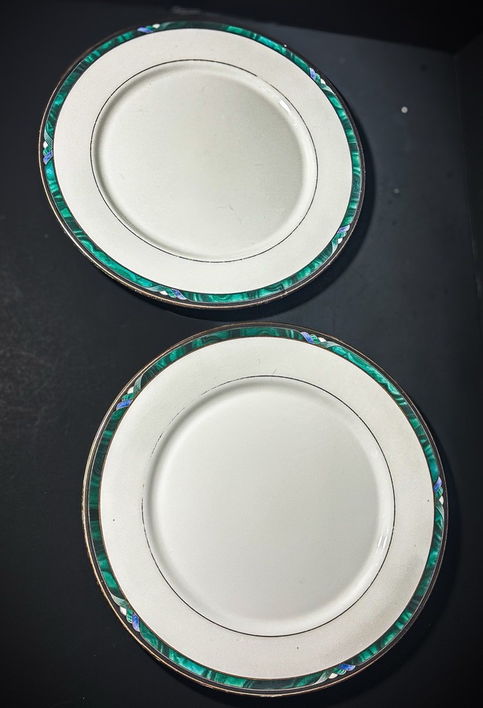 2- Kelly by LENOX Dinner Plates-10 7/8 In- Made In USA - Pre Owned Condition
