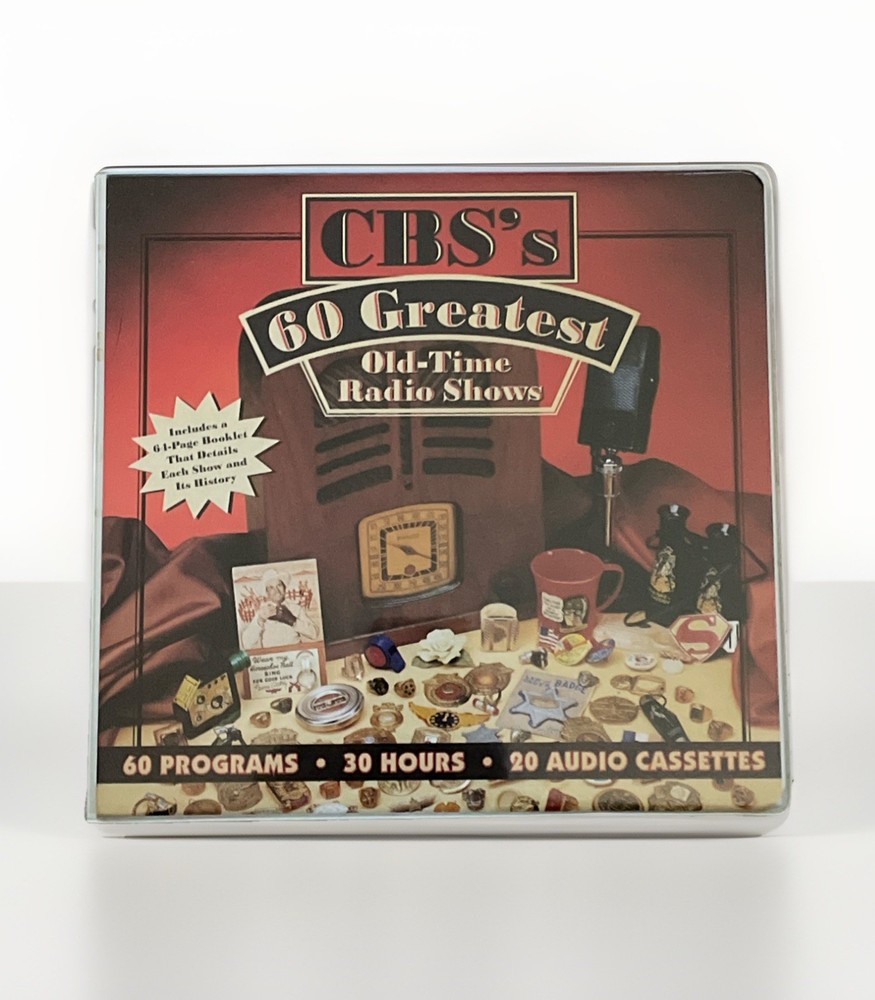 CBS's 60 Greatest Old-Time Radio Shows, Pre-Owned Cassette Tape Box Set COMPLETE