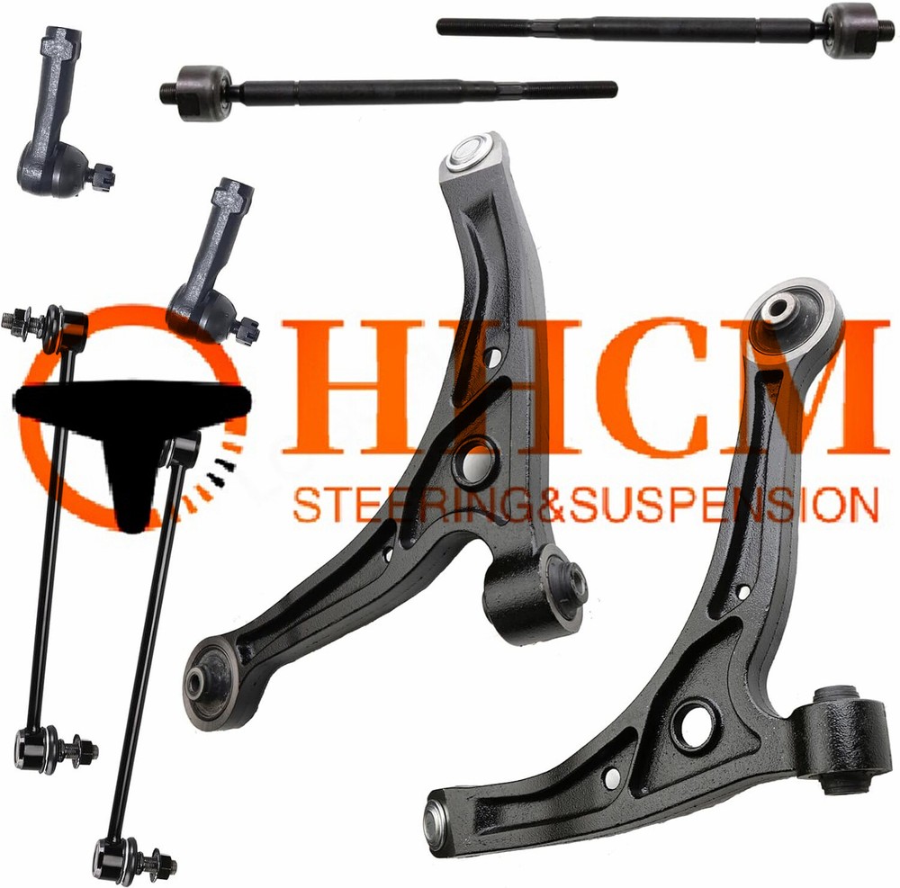 8PC Front Lower Control Arm Tie rod Sway Bar Link for 2002 2003 04 Honda Odyssey