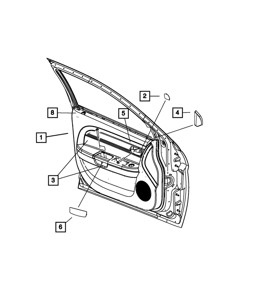 Genuine Mopar Lock Knob Bezel 5RB51HL1AA