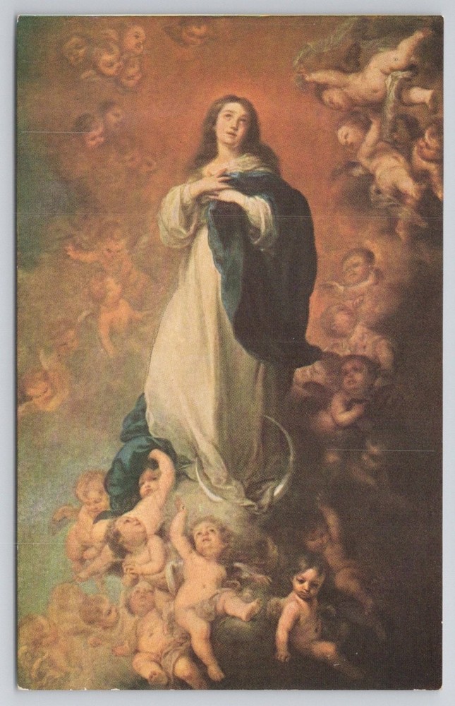 Murillo Immaculate Conception Louvre Art Postcard Nomis Paris