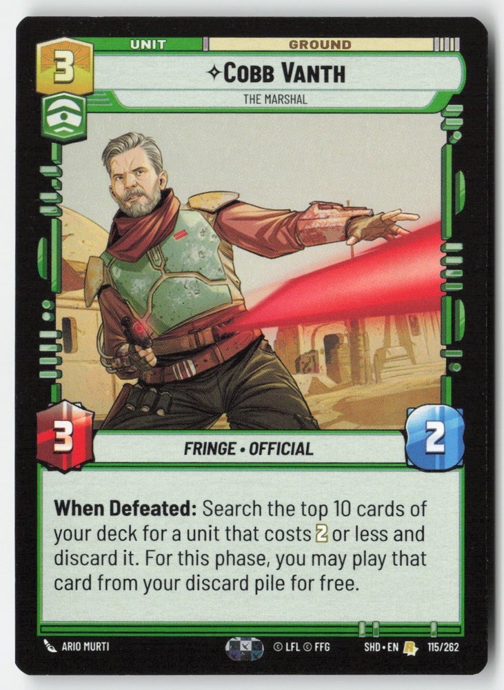 SWU - Cobb Vanth SHD 115 Non-Foil