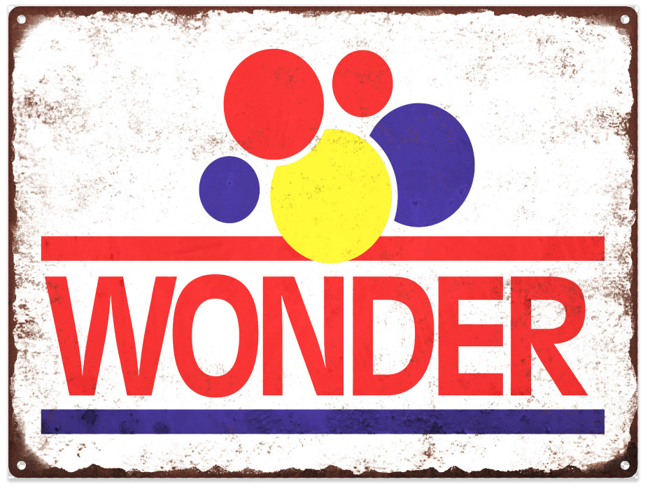 Wonder bread  Vintage Look Advertising Metal Sign 9 x 12 60064