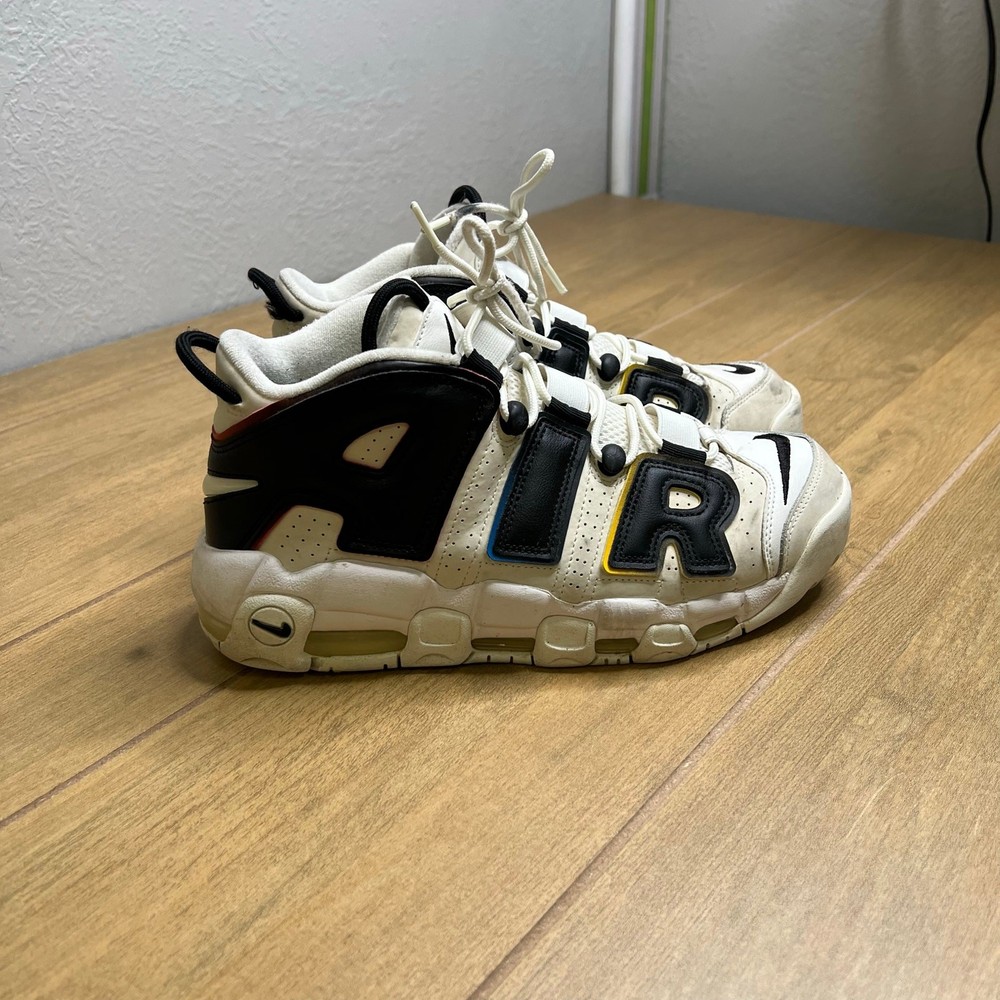 Nike Air More Uptempo 96 White Black Multi Outline DM1297-100 Men’s Size 9.5 Y2K