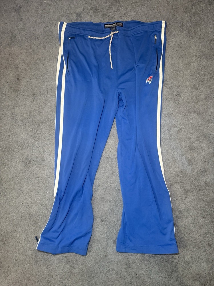 Abercrombie And Fitch Track Blue Pants Men’s Large Athletic Y2K