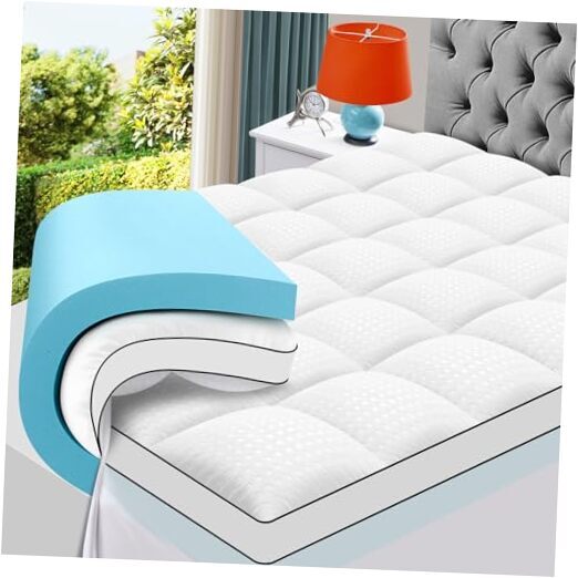 Size Dual Layer 4 Inch Memory Foam King 2