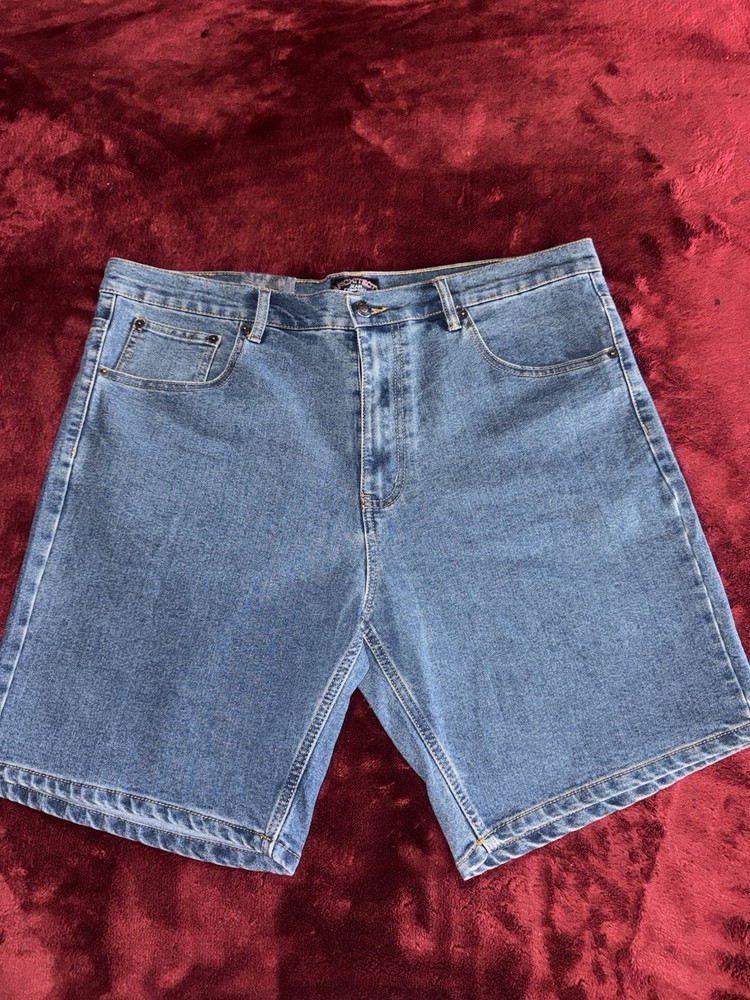 NWT  Architect Men's Blue  Denim Shorts Regular Fit Size 38