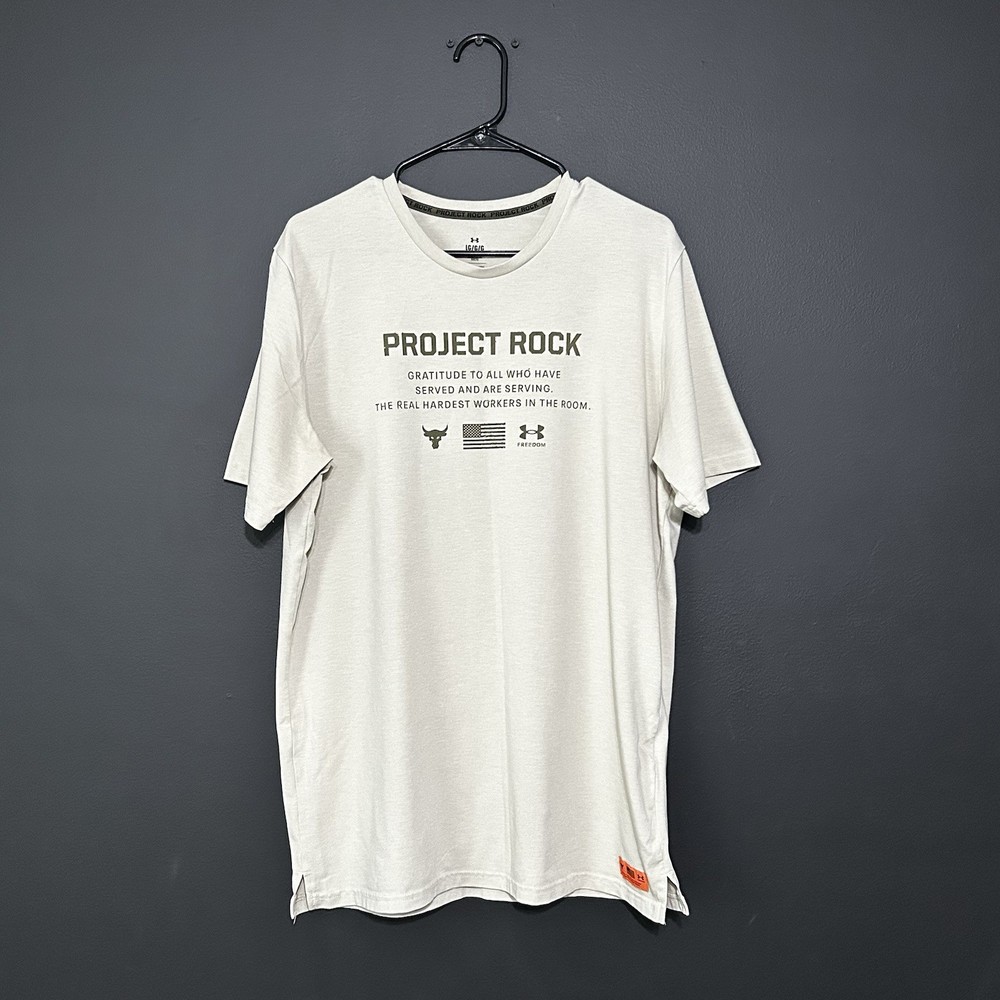 Under Armour Project Rock Freedom Veterans Day Men's T-shirt Size Large
