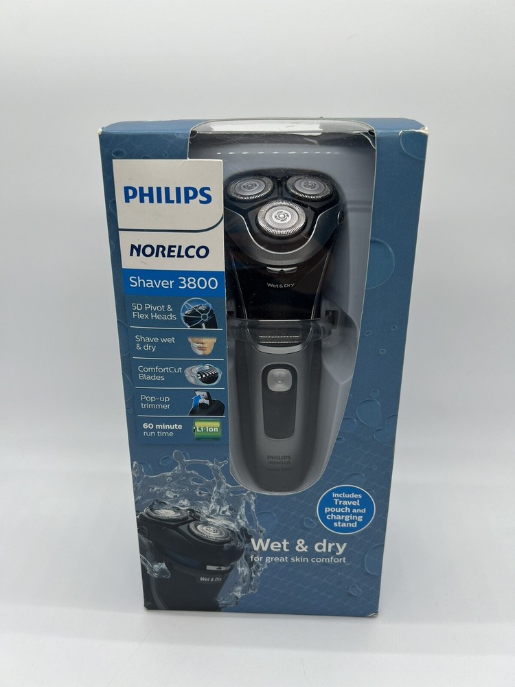 フィリップスNorelcoシェーバー3800ウェット&ドライS3311 / 85中古Q2(10)