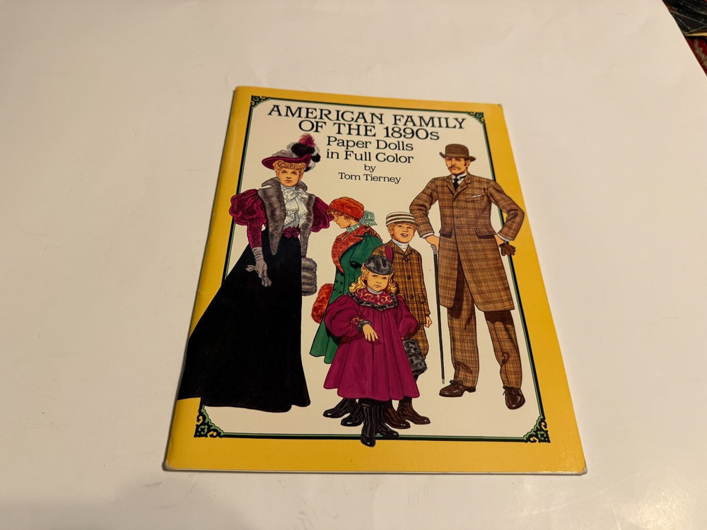 American Family of the 1890s Paper Dolls in Full Color by Tom Tierney (1987