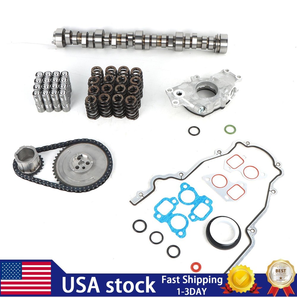 Performance Stage2 Camshaft Lifters and Spring Kit for Chevy LS LS1 5.3L 4.8L .585 Lift E1840P