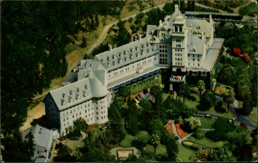 Berkeley California Hotel Claremont aerial view unused vintage postcard