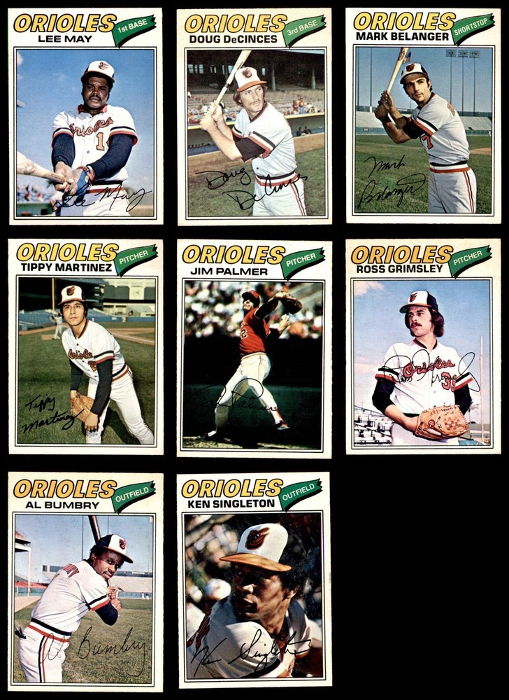 1977 O-Pee-Chee Baltimore Orioles Near Team Set 5 - EX 6620284