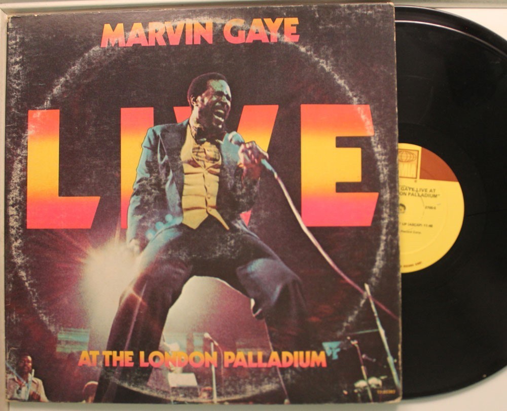 Marvin Gaye At The London Palladium 2 - Disc Lp Live On Tamla - Vg+ To Vg++