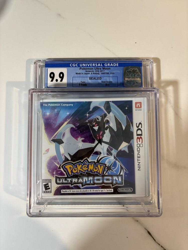 Pokemon Ultra Moon 3DS CGC 9.9 Sealed A++