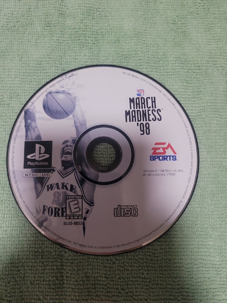 Ncaa March Madness 98 (PS1) Sony Playstation 1 Game Tested/Working! Disc Only
