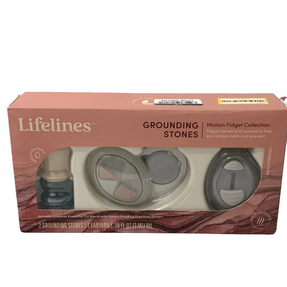 Scented Grounding Stones Meditative Fidget Oil Set for Stress Relief  