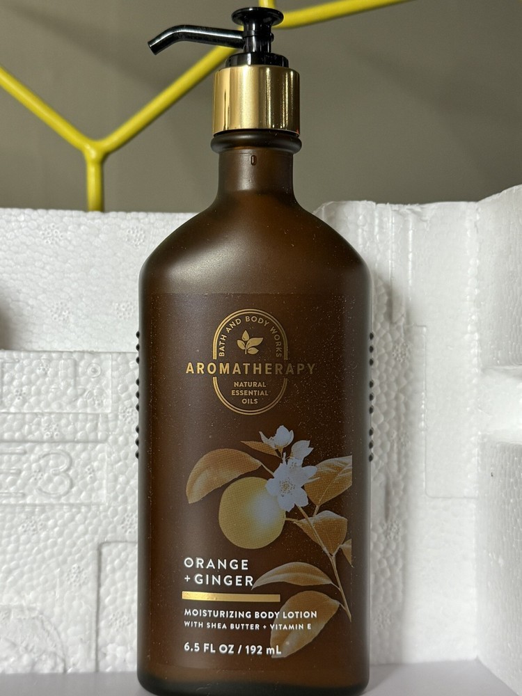 1 New ORANGE + GINGER 🫚 BATH & BODY WORKS BODY LOTION CREAM GLASS  JAR