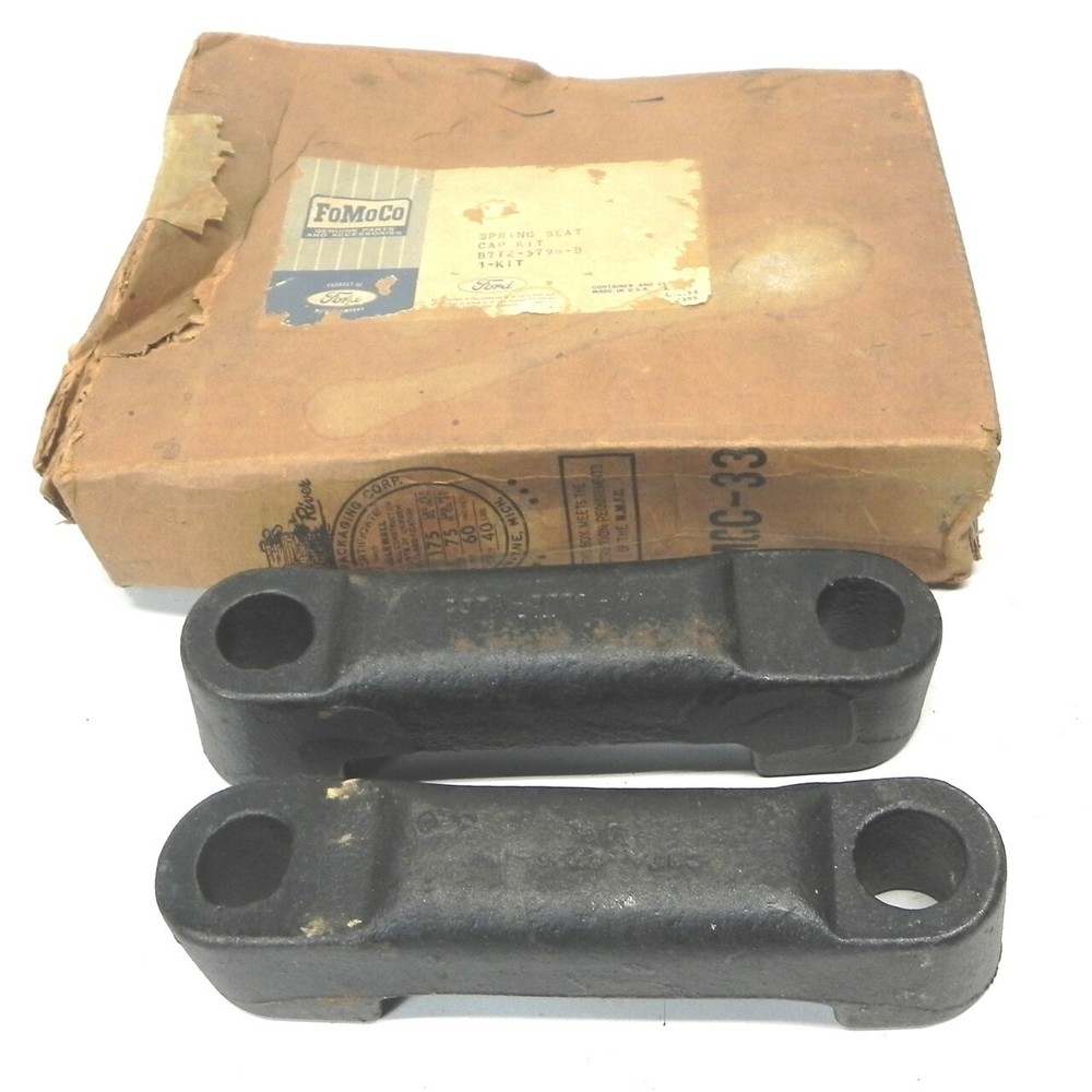 1957+ FORD TRUCK SPRING SEAT CAP SET NOS OEM VINTAGE PART 87TZ-5796-B