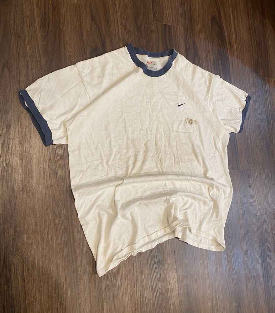 Vintage 90s Nike Ringer T Shirt Size XL