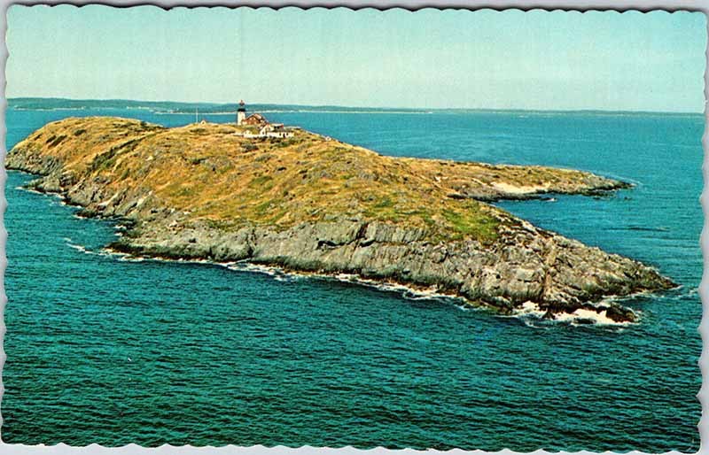 Postcard LIGHTHOUSE SCENE Seguin Maine ME m/09 AK1309