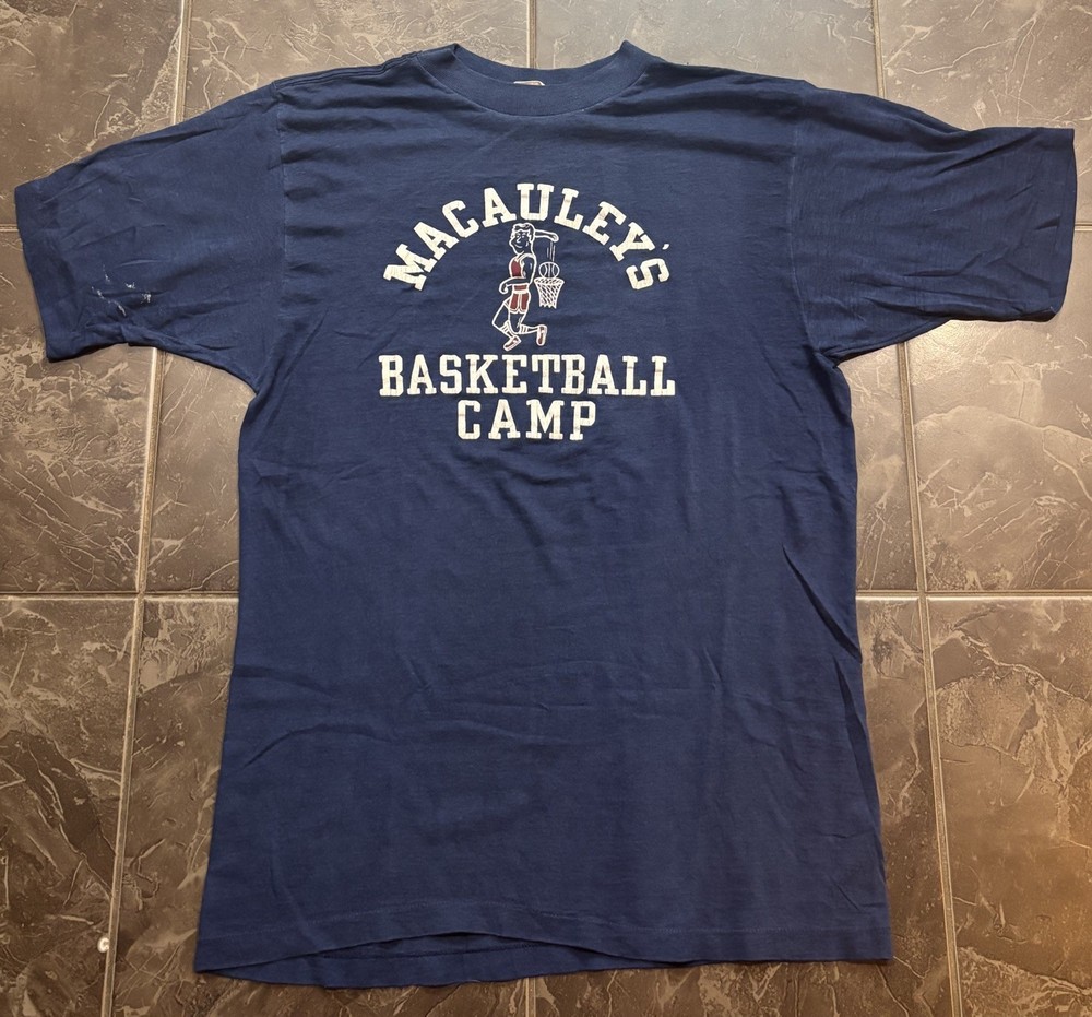 Vintage Ed Macauley’s Basketball Camp Shirt Men’s Size XL 70s 80s