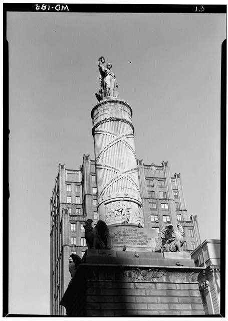 Battle Monument,Calvert Street,Baltimore,Independent City,MD,Maryland,HABS,2