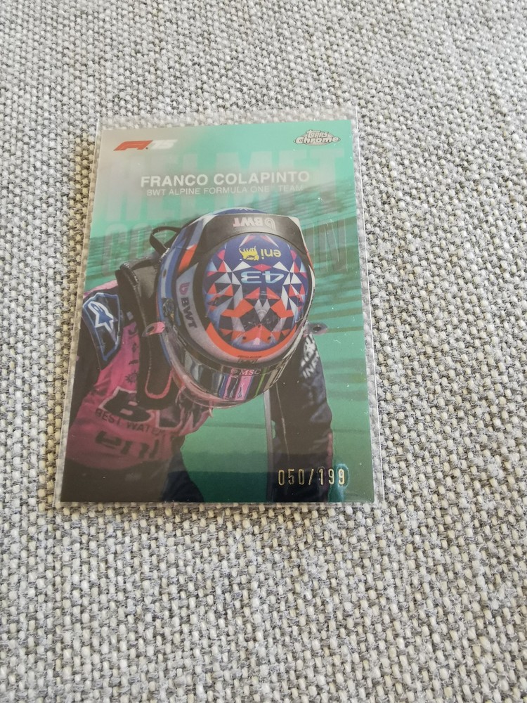 2025 Topps Chrome F1 Franco Colapinto Helmet Collection 50/199 #HC-9