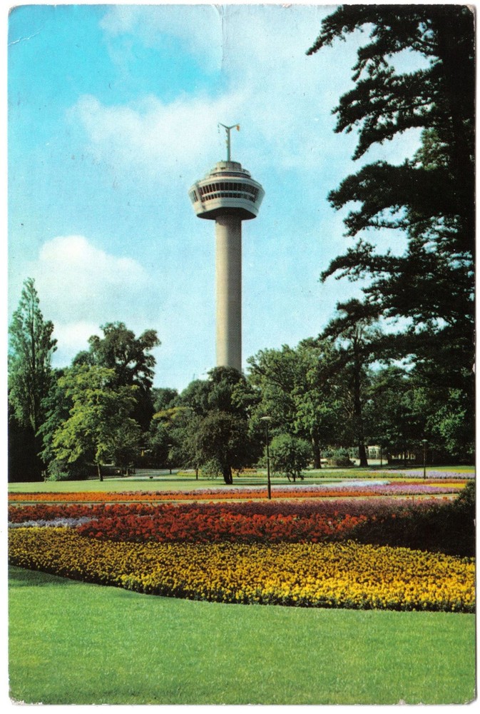 Holland Netherlands Postcard Rotterdam Euromast Wheel House