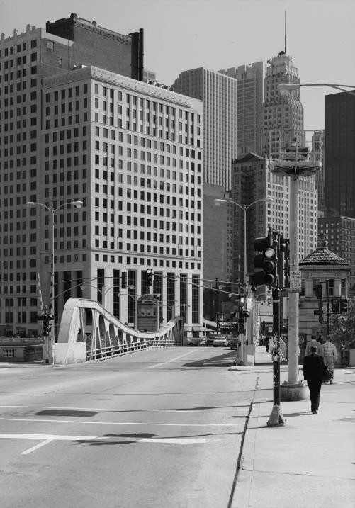 Chicago River Bascule Bridge,Franklin Street,Chicago,Cook County,Illinois,IL,1