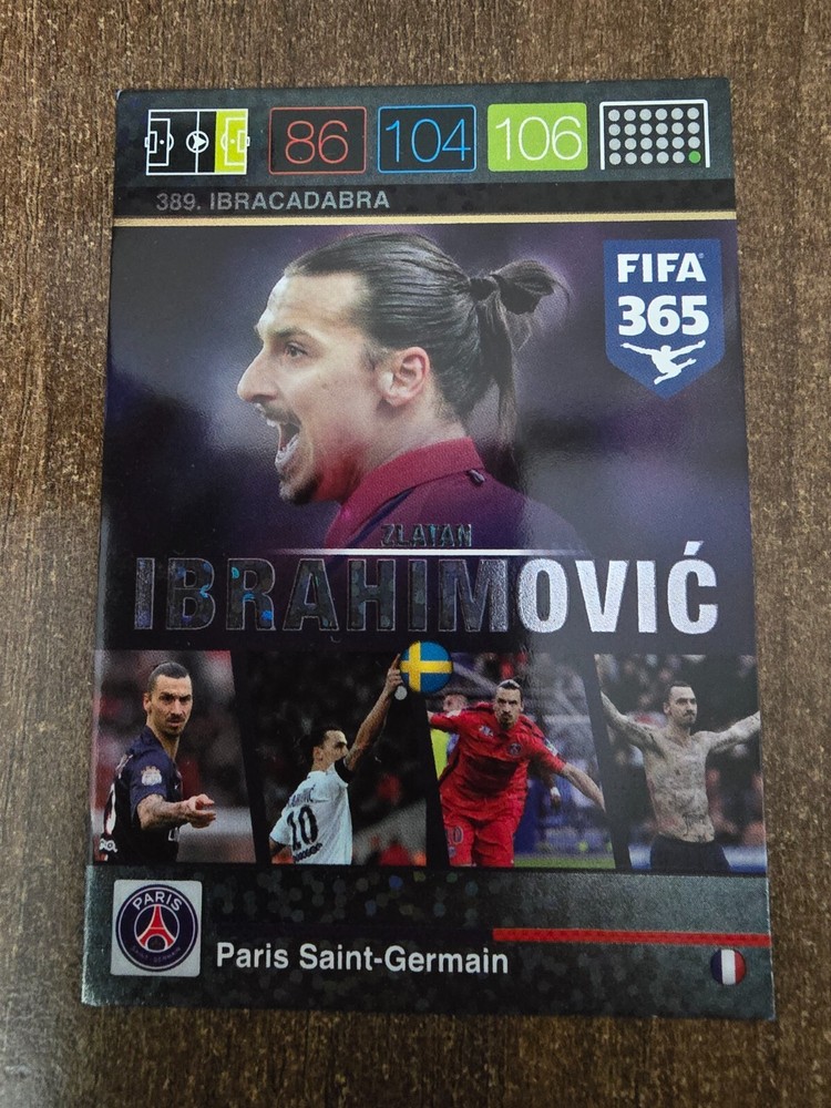 2015-16 Panini FIFA 365 IBRACADABRA Zlatan Ibrahimovic RARE-image