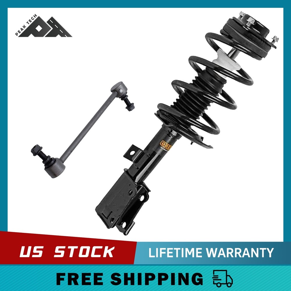 2009-2019 Dodge Journey V6 3.5L Front Right Strut & Sway Bar End Link Kit