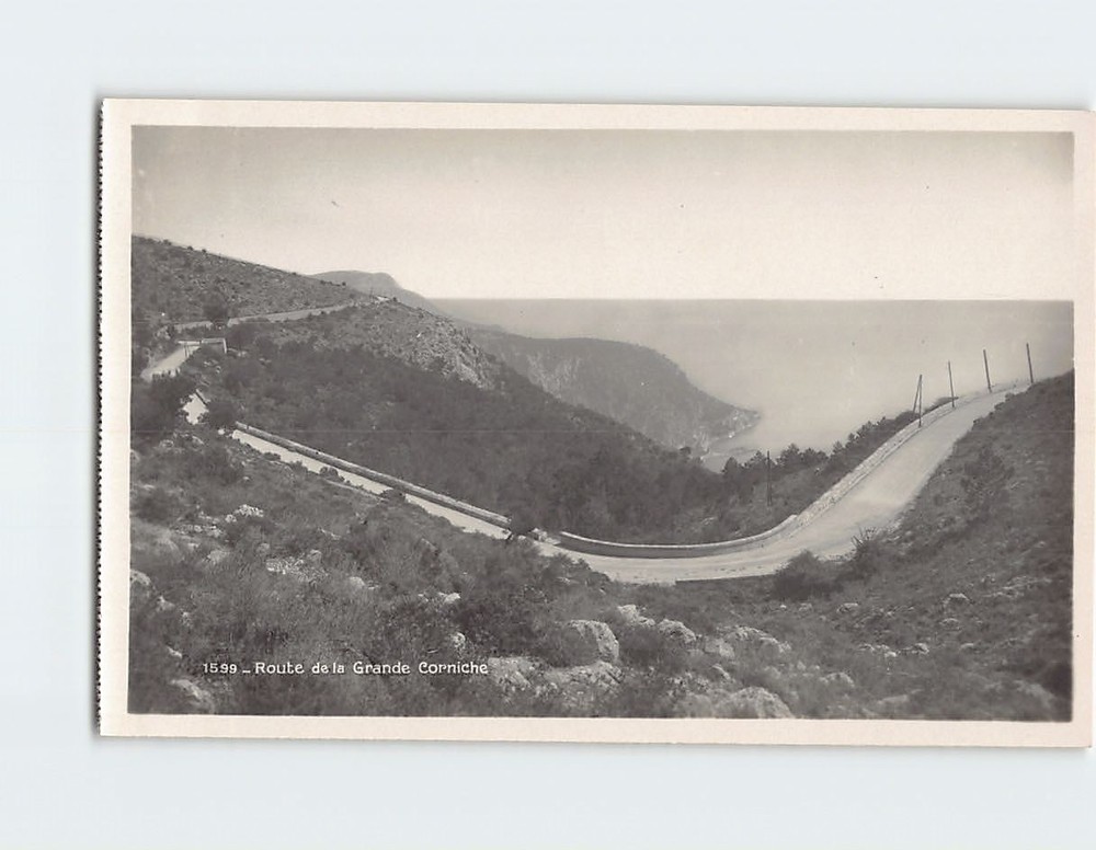 Postcard Route de la Grande Corniche France