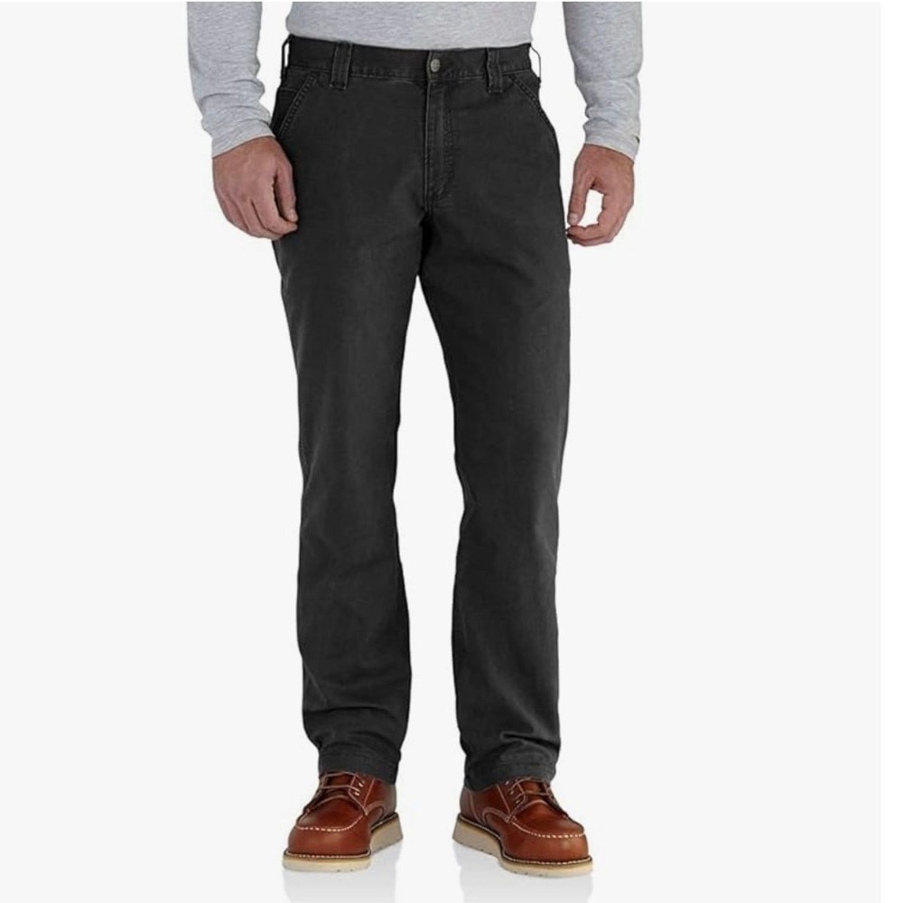 Carhartt Black Rugged Flex Relaxed Fit Work Pants 38x34 NWT Canvas