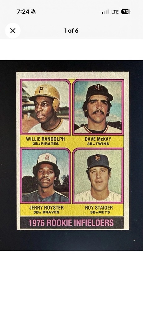Topps Lot of (9) Vintage Baseball Cards
